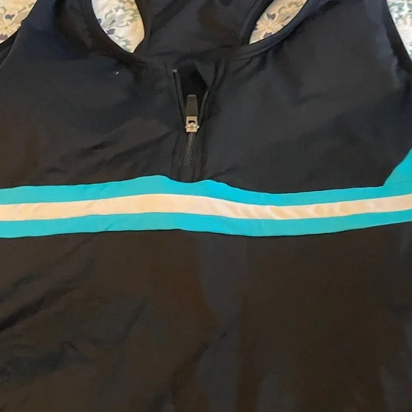 Lands' End Black and Blue Bikini Set - Picture 3 of 5